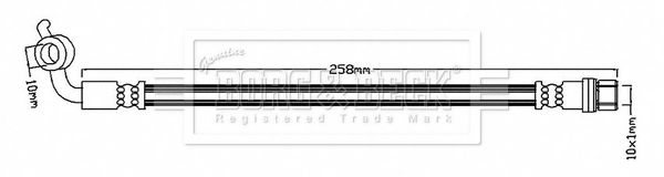 BORG & BECK Тормозной шланг BBH7287